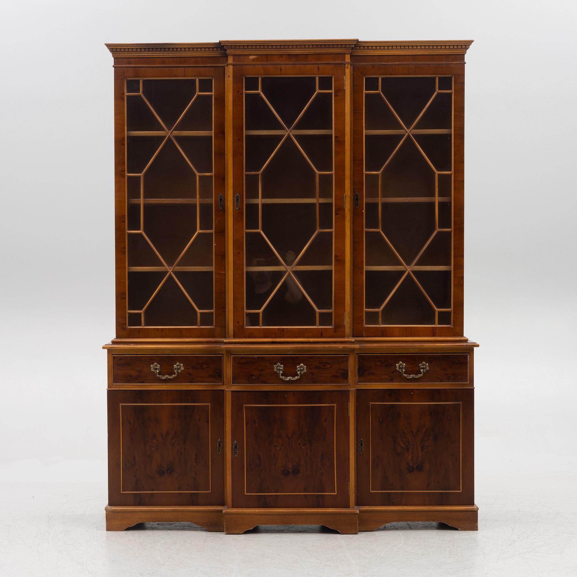 A vitrine cabinet, second part of the 20th century.