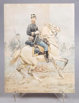 THORVALD RASMUSSEN, 3 st, akvareller. Sign.