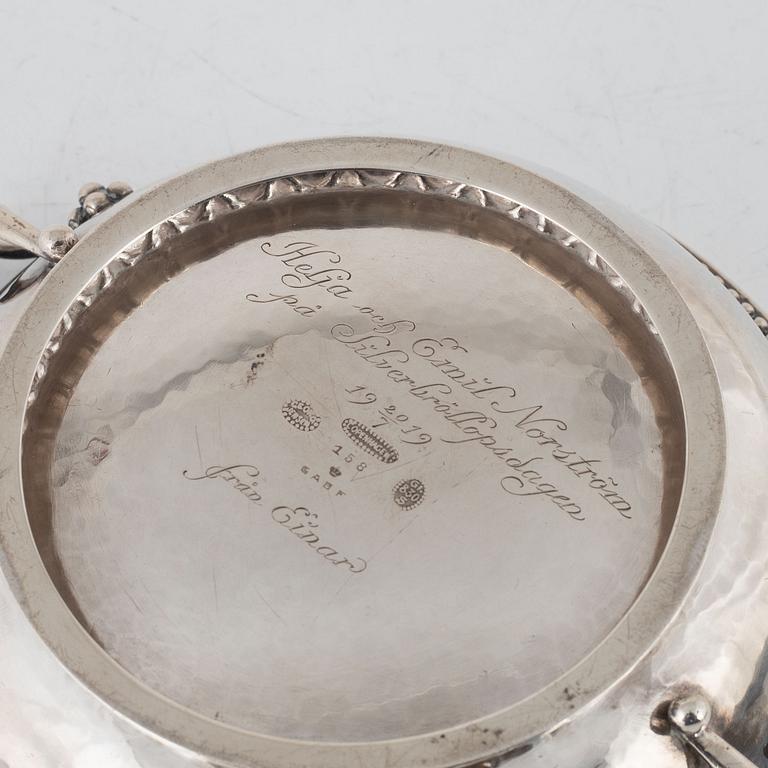 A setrling silver bowl, design number 158, Georg Jensen, Copenhagen, 1915-1919.