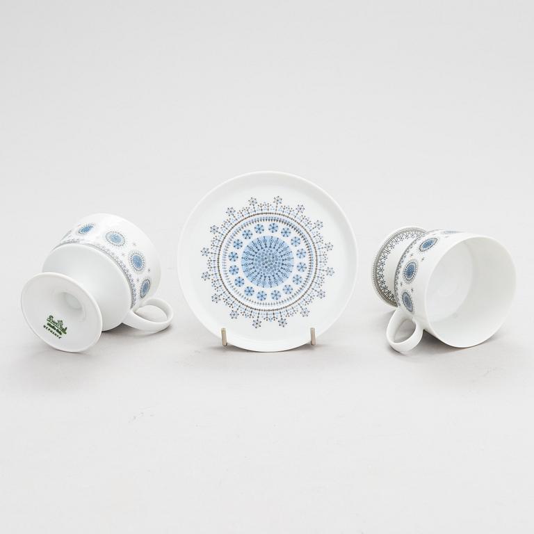 A 28 pieces of porcelain tableware by Tapio Wirkkala, model "Composition/Jääkukka" for Rosenthal, 20th cen.