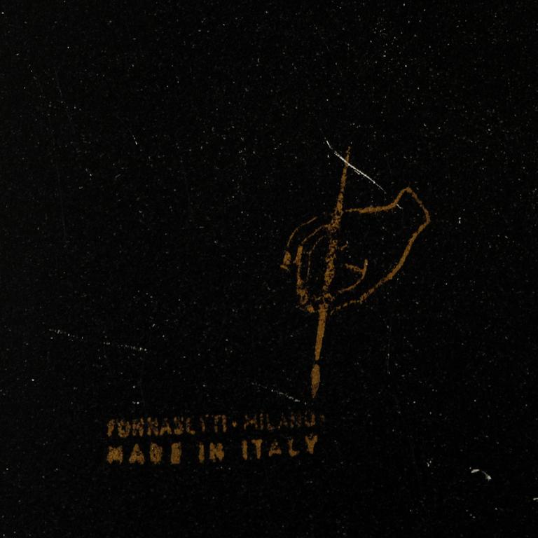 BRICKA, Fornasetti, plåt. 1950/60-tal.