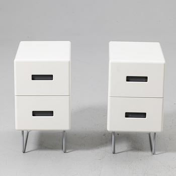 Jonas Lindvall, Bedside tables, a pair, De Nord, 2000s.