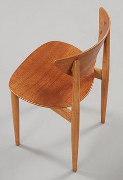 A set of four Peter Hvidt and Orla Mølgaard Nielsen teak dining chairs, Bodafors, Sweden 1962.