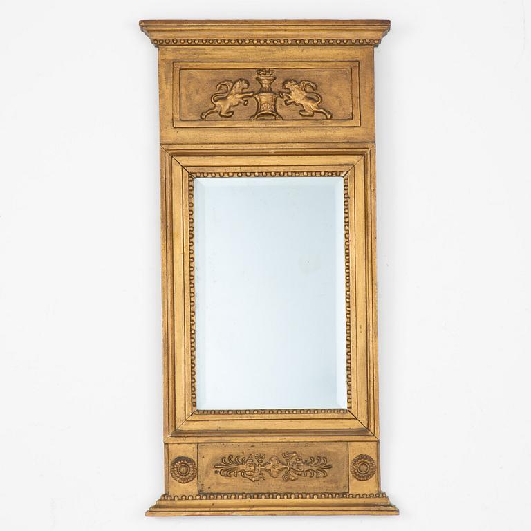 Spegel, av Johan Wilhelm Muhr, Gävle (1779-1827). Empire.