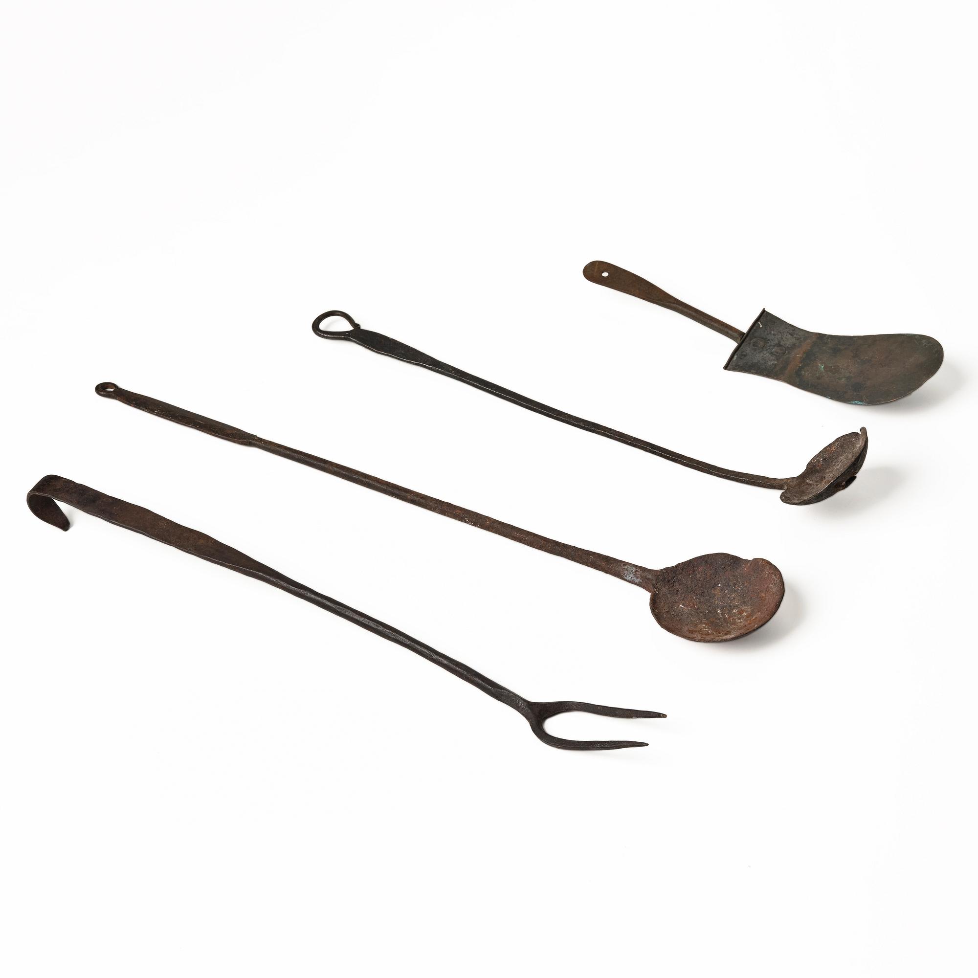 A set of four kitchen utensils, 18th/19th century.