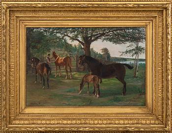 BRYNOLF WENNERBERG, oil on canvas, signed -86.