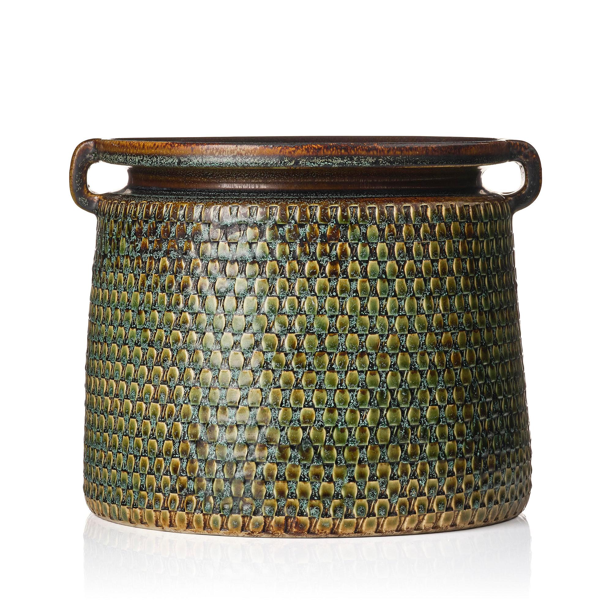 Stig Lindberg, a stoneware urn, Gustavsberg Studio 1967.