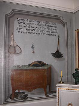 A Swedish rococo parquetry and ormolu-mounted commode, later part of the 18th century.