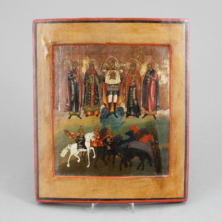 IKON, tempera på pannå, Ryssland, 1800-tal.