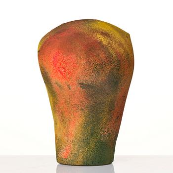 Kjell Engman, a unique sandblasted glass sculpture, Kosta Boda, Signed.