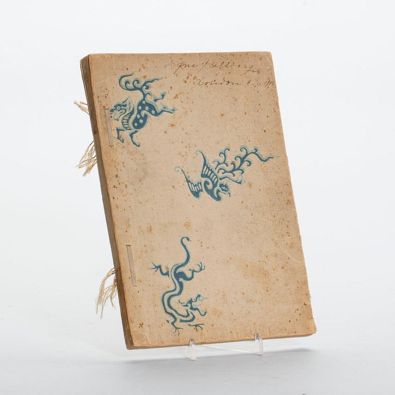 BOK, träsnitt, Japan, omkring 1900.