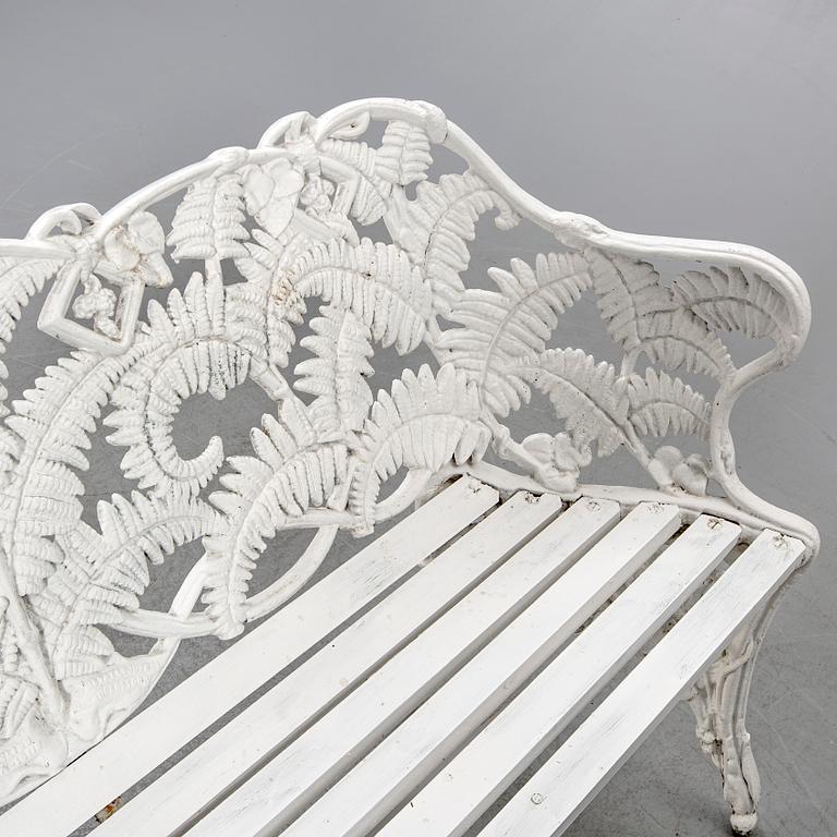 A painted metal garden sofa second half of the 20th century.