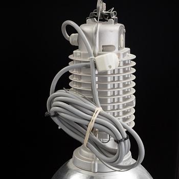 A pair of 20th century industrial ceiling lamp marked Zumtobel Staff.