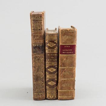 BÖCKER, 3 st, bland annat "Atala ou Les Amours..." A Paris 1820.