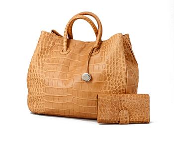A handbag and pocketbook by Furla.