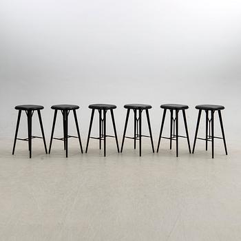 Space Copenhagen, barstolar, 6 st, "Spine", Fredericia, Danmark, 2019.