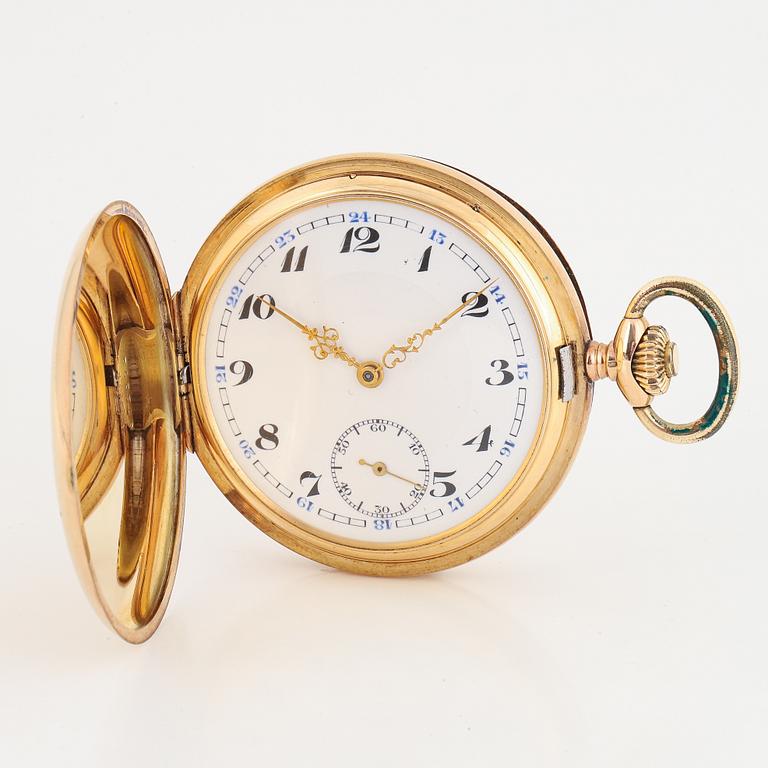 Record Watch Co, pocketwatch, 51 mm, hunter.