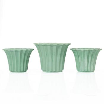 Arthur Percy, ytterfoder, "Alba", 3 st, porslin, Gefle Porslinsfabrik, Swedish Grace, 1930-tal.