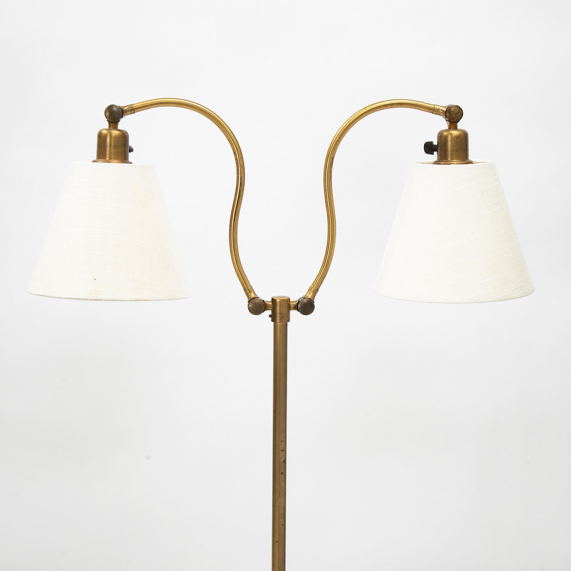 Einar Bäckströms metallvarufabrik, golvlampa modell "5005", 1940-50-tal.