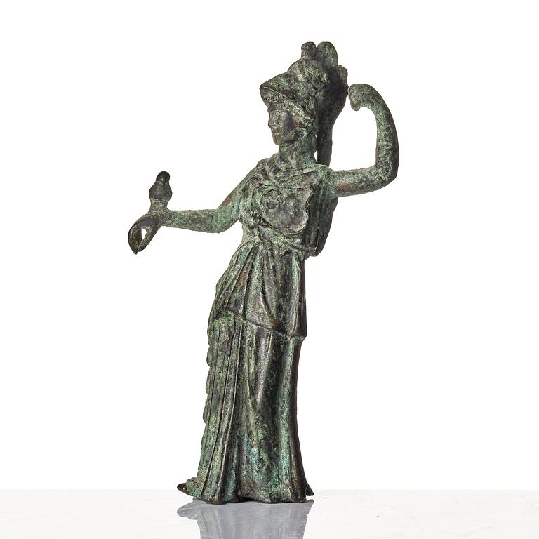 A Greco-Roman bronze figure of Pallas Athena presumably 1st/2nd century A.D.