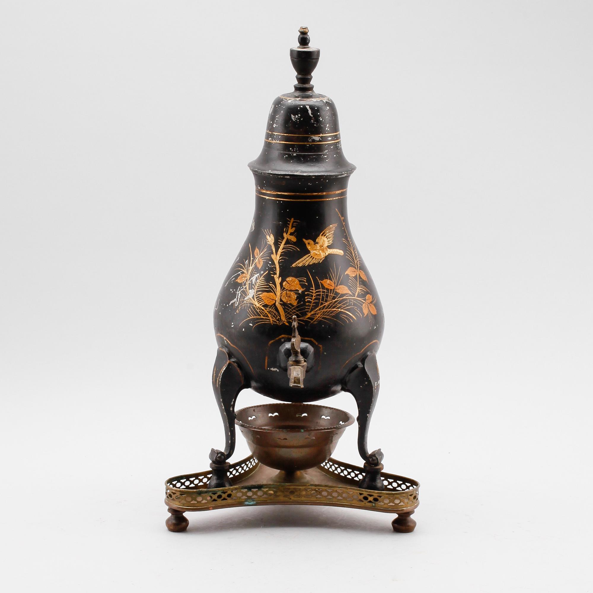 TESAMOVAR, målat tenn, 1700-tal.