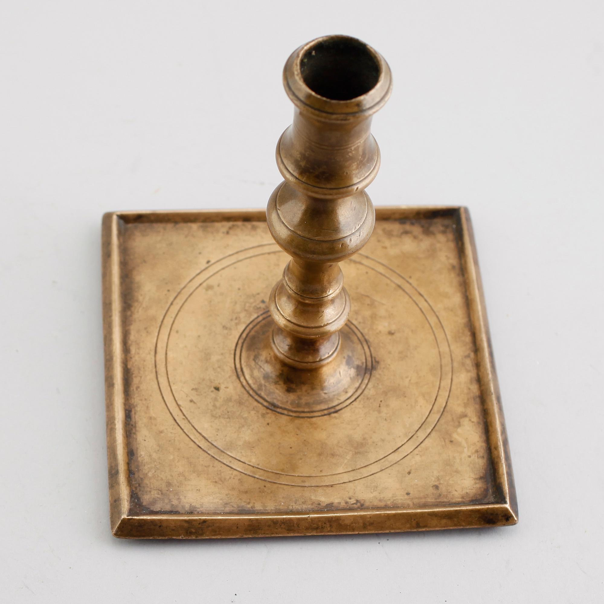 LJUSSTAKE, mässing, 1500-tal.