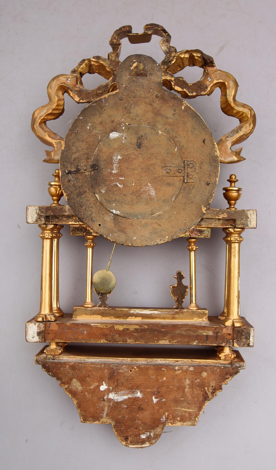 VÄGGPENDYL, gustaviansk, omkring år 1800.