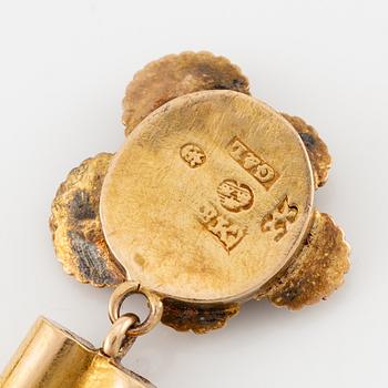 Two bracelets 18K gold, G&L (Giron and Lönngren), Stockholm 1824.