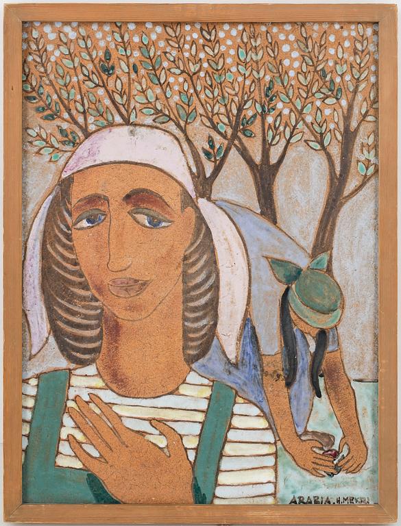 KERAMIKTAVLA, Signeard Hilkka Mekri, Arabia.