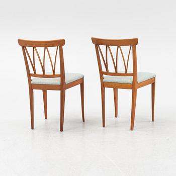 Carl Malmsten, six 'Pyramid' chairs, second half of the 20th century.