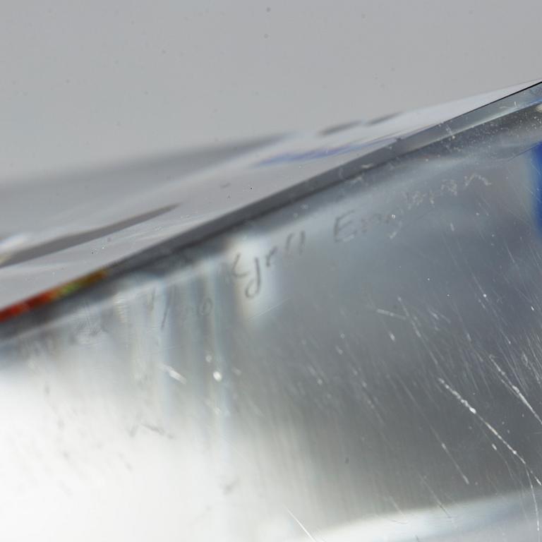 KJELL ENGMAN, glasskulptur, Kosta Boda, signerad nr 7/20.
