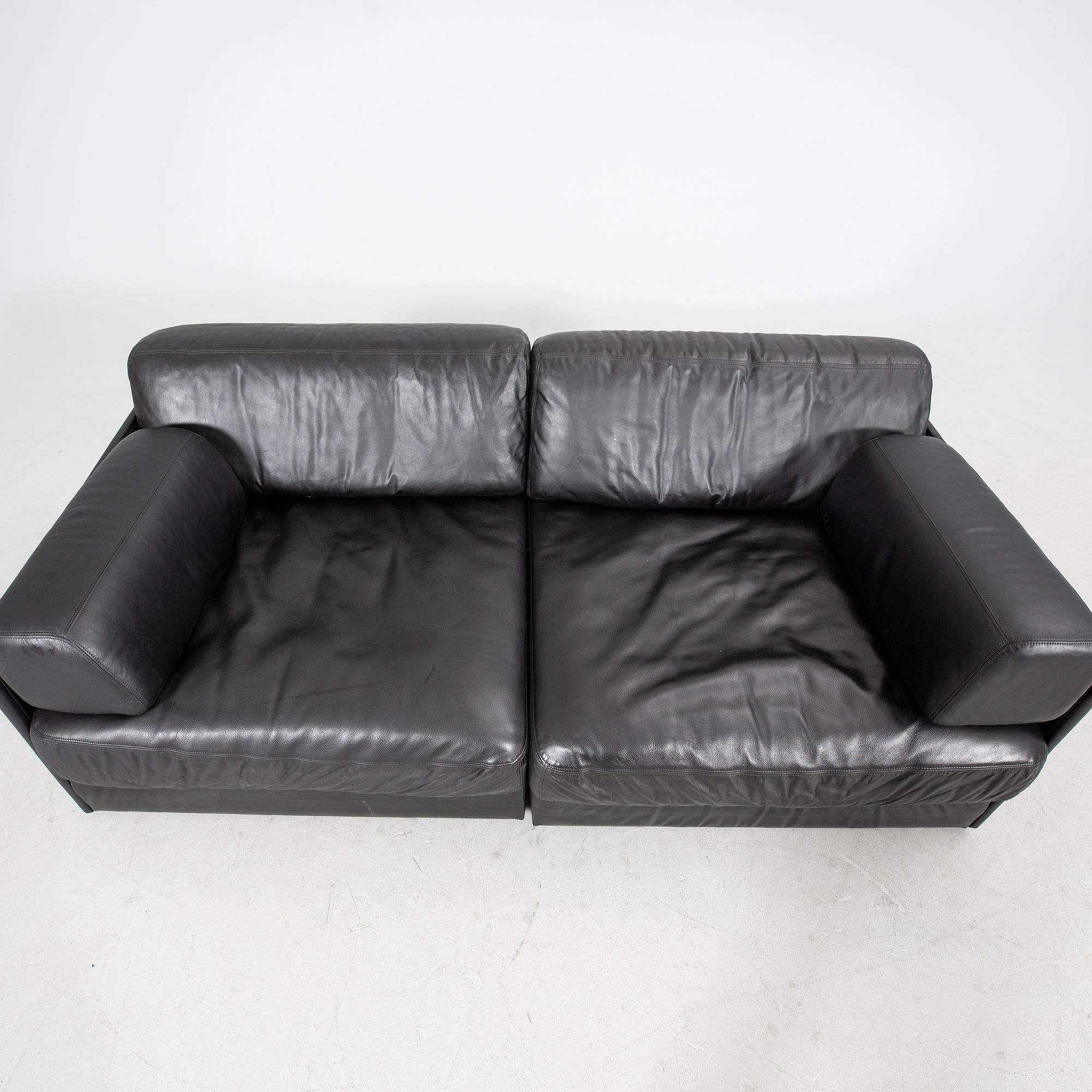A De Sede leather DS76 sofa late 20th century/21st century.