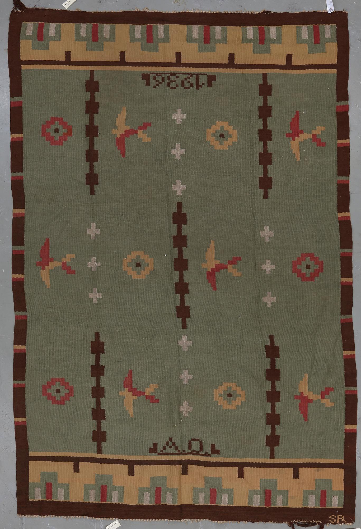 MATTA, rölakan, Signerad SP o daterad 1936. Ca 338x223 cm.