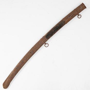 A Swedish cavalry sabre, 1825 pattern, with scabbard.