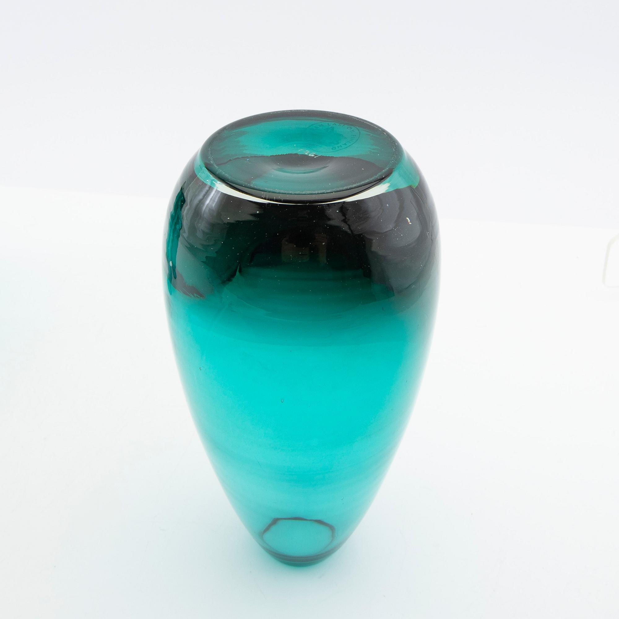 Tamara Aladin, vaser, 4 st, glas, Riihimäen Lasi, Finland,  1960/70-tal.