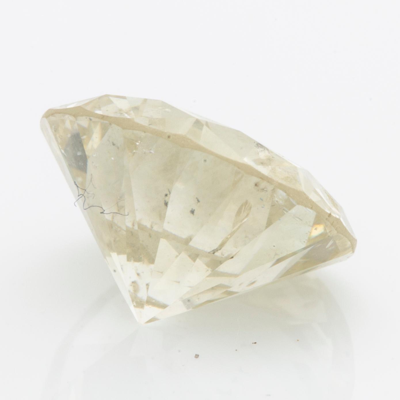 BRILJANT, lös sten, ca 2,5 ct, ca ca M-N, P1.