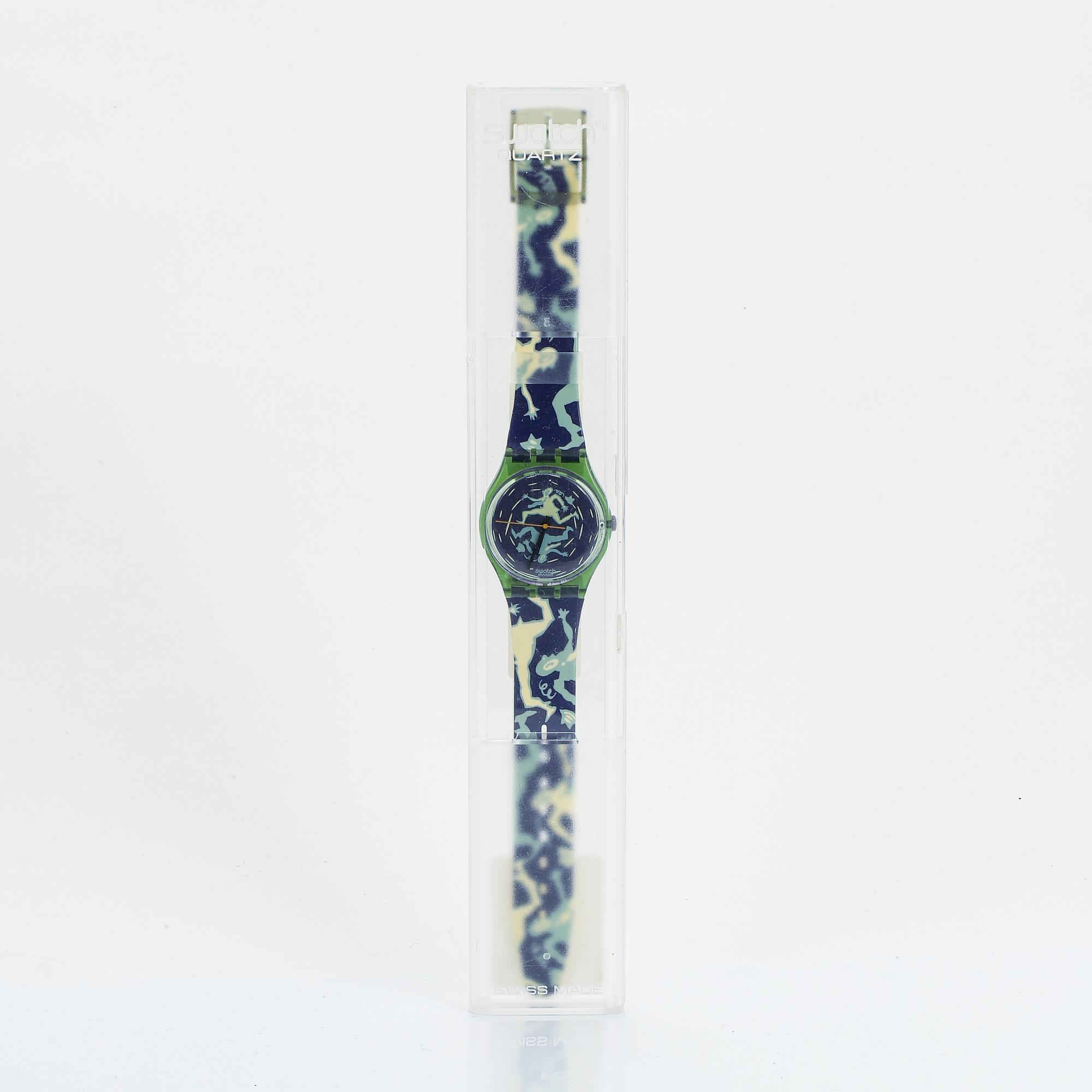 Swatch, Crash, wristwatch, 34 mm.