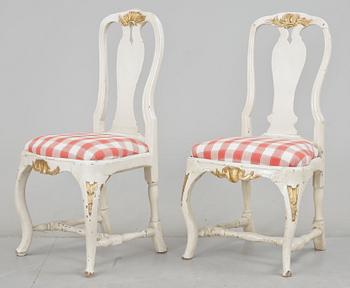 STOLAR, 2 st snarlika, rokoko, 1700-tal.