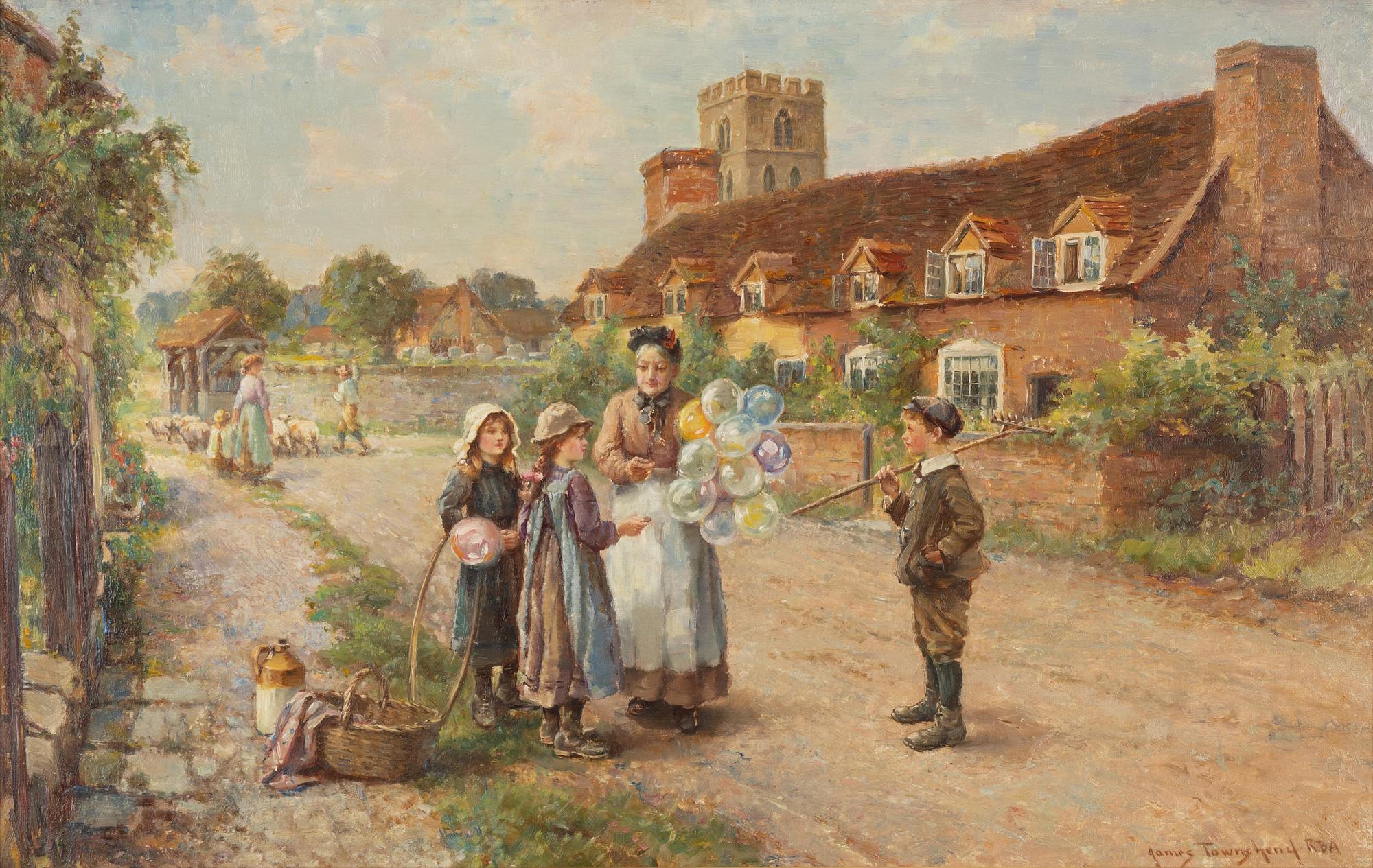 James Townshend, oil on canvas, signed.