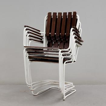 TRÄDGÅRDSGRUPP, 6 delar, 1950-tal.