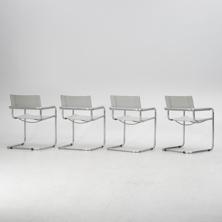 Four chairs, probably Italy, 1980s.