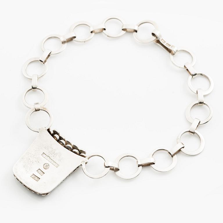 Sven-Erik Högberg, a necklace, sterling silver, Gothenburg 1961.