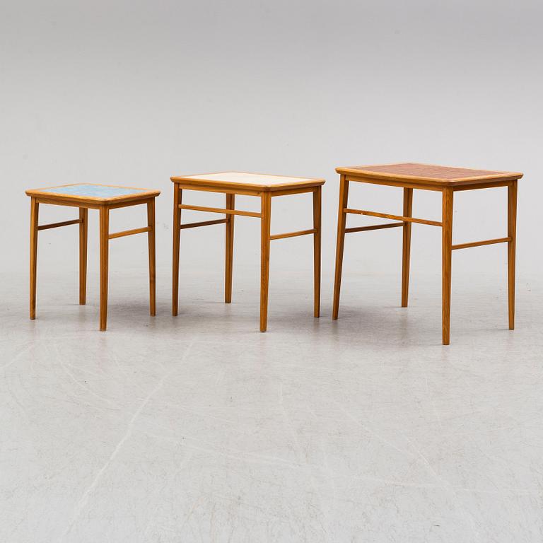 a 1950's three-part table.