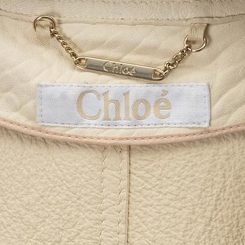 Chloé, a leather jacket, size 34.
