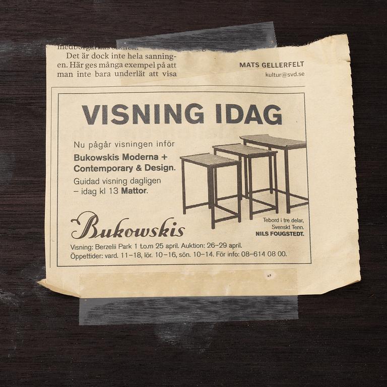 Tea table, 3 pieces, mid-20th century.