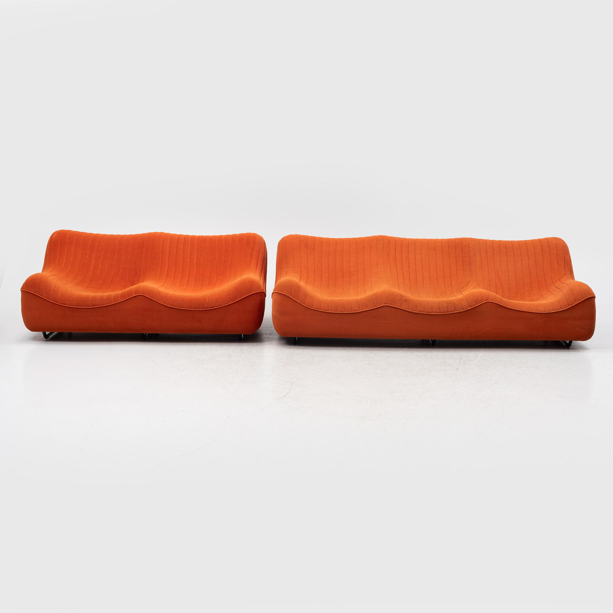 Two 'Mussy' sofas, Ulferts, 1970's.