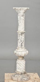 PIEDESTAL, alabaster, 1900-tal.