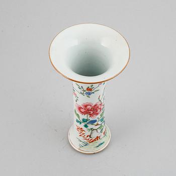 A famille rose trumpet vase, Qing dynasty, Qianlong (1736-95).