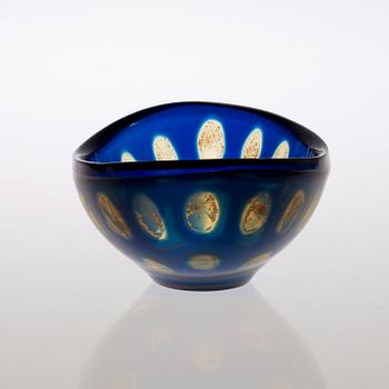 A Sven Palmqvist 'Ravenna' glass bowl, Orrefors 1963.