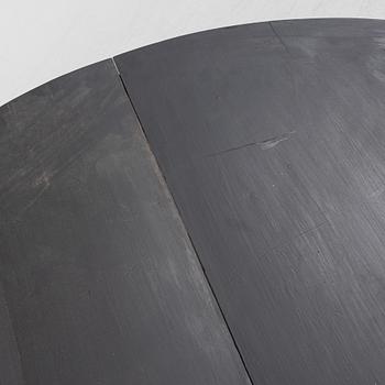 A painted dining table, late 19th Century.